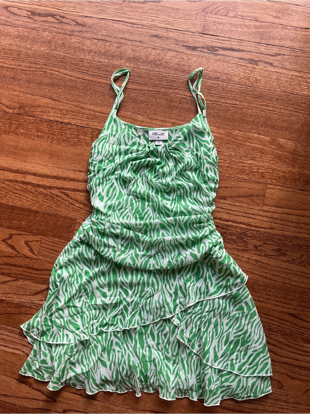 Diane Vonfurstenburg for Target Green Zebra Print Dress
